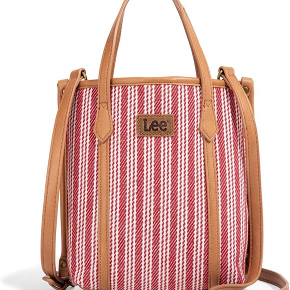 Chic Multifunctional Tote Bag for Women - Lightweight Striped Crossbody Style - Picture 1 of 9